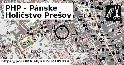 PHP - Pánske Holičstvo Prešov