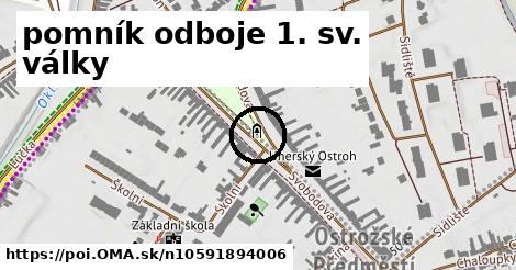 pomník odboje 1. sv. války