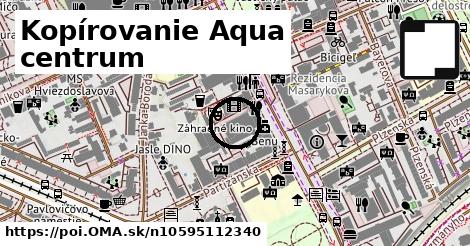 Kopírovanie Aqua centrum