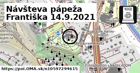 Návšteva pápeža Františka 14.9.2021