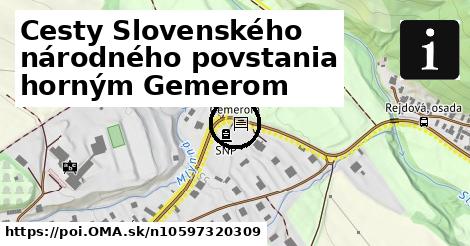 Cesty Slovenského národného povstania horným Gemerom