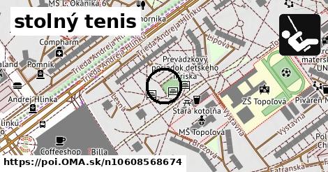 stolný tenis