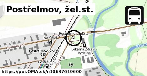 Postřelmov, žel.st.