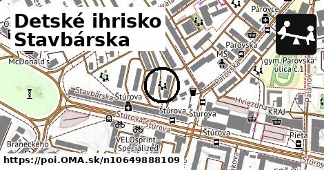 Detské ihrisko Stavbárska