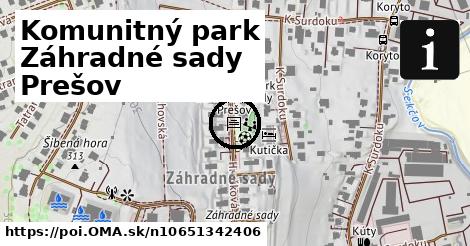 Komunitný park Záhradné sady Prešov