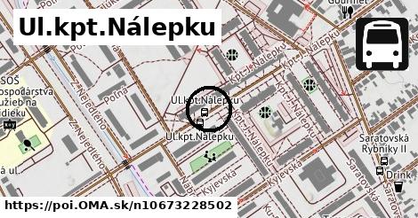 Ul.kpt.Nálepku