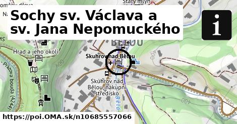 Sochy sv. Václava a sv. Jana Nepomuckého