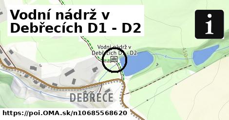 Vodní nádrž v Debřecích D1 - D2