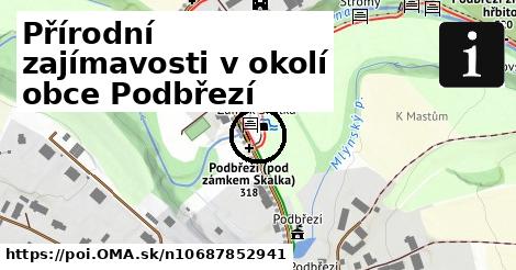 Přírodní zajímavosti v okolí obce Podbřezí