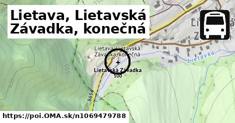 Lietava, Lietavská Závadka, konečná