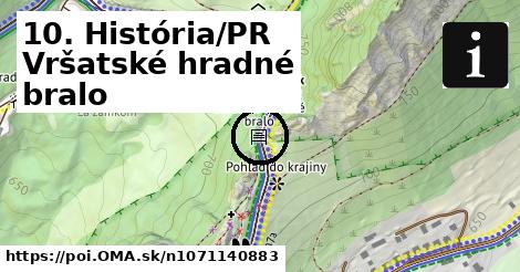 10. História/PR Vršatské hradné bralo