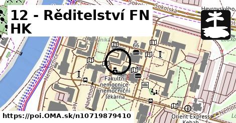 12 - Rěditelství FN HK