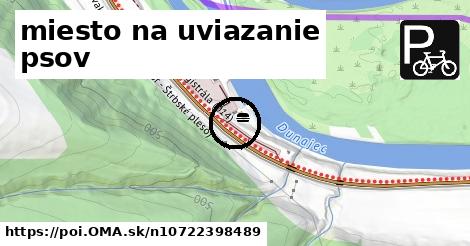 miesto na uviazanie psov