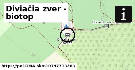 Diviačia zver - biotop