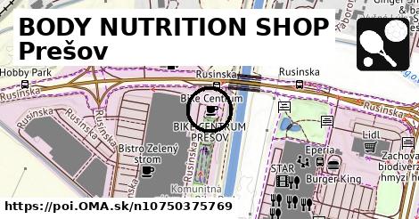 BODY NUTRITION SHOP Prešov