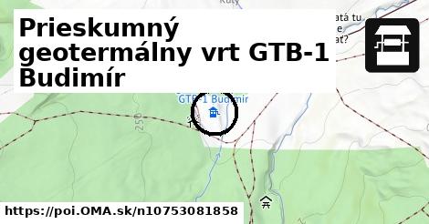 Prieskumný geotermálny vrt GTB-1 Budimír