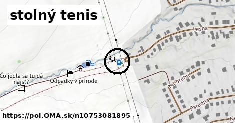 stolný tenis