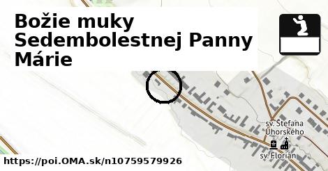 Božie muky Sedembolestnej Panny Márie