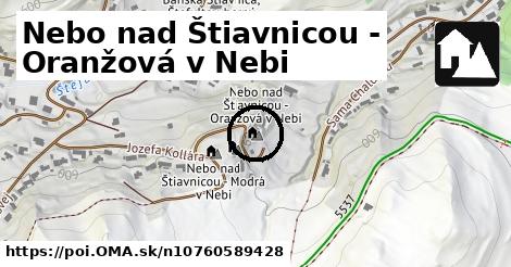 Nebo nad Štiavnicou - Oranžová v Nebi