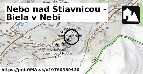 Nebo nad Štiavnicou - Biela v Nebi