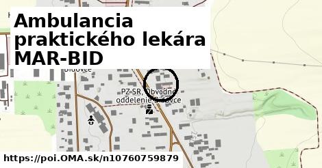 Ambulancia praktického lekára MAR-BID