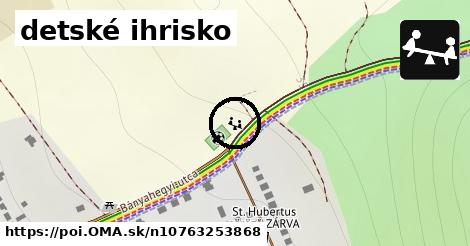 detské ihrisko