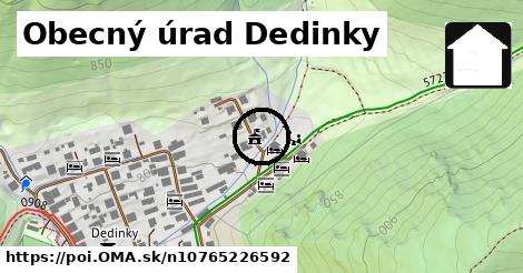 Obecný úrad Dedinky