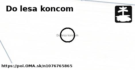 Do lesa koncom