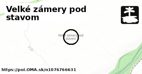 Velké zámery pod stavom