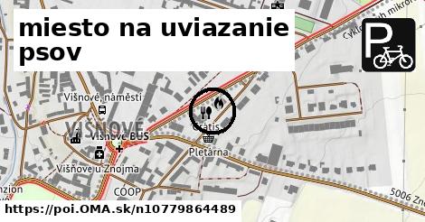 miesto na uviazanie psov
