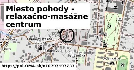 Miesto pohody - relaxačno-masážne centrum