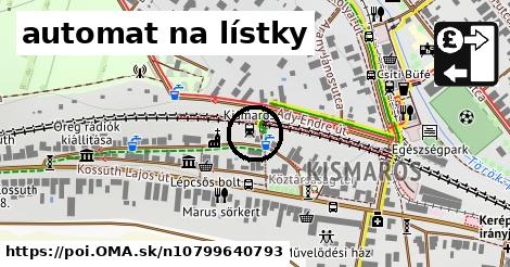 automat na lístky