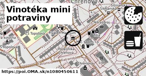 Vinotéka mini potraviny