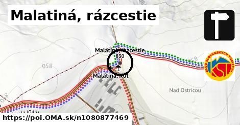 Malatiná, rázcestie