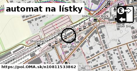 automat na lístky