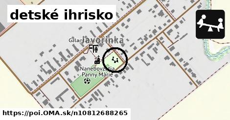 detské ihrisko