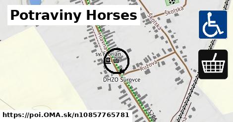 Potraviny Horses