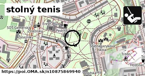 stolný tenis