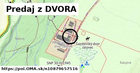 Predaj z DVORA