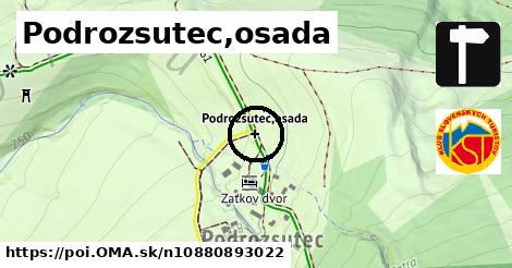 Podrozsutec,osada