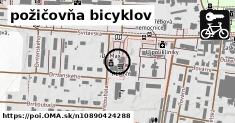 požičovňa bicyklov