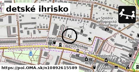 detské ihrisko