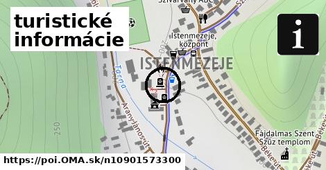 turistické informácie