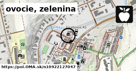 ovocie, zelenina