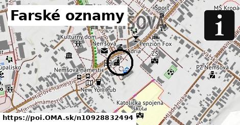 Farské oznamy