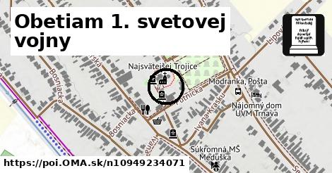 Obetiam 1. svetovej vojny