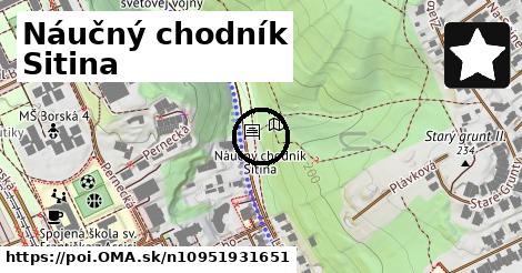 Náučný chodník Sitina