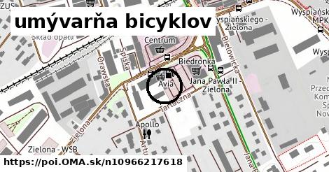 umývarňa bicyklov