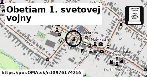 Obetiam 1. svetovej vojny