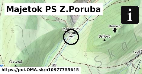 Majetok PS Z.Poruba